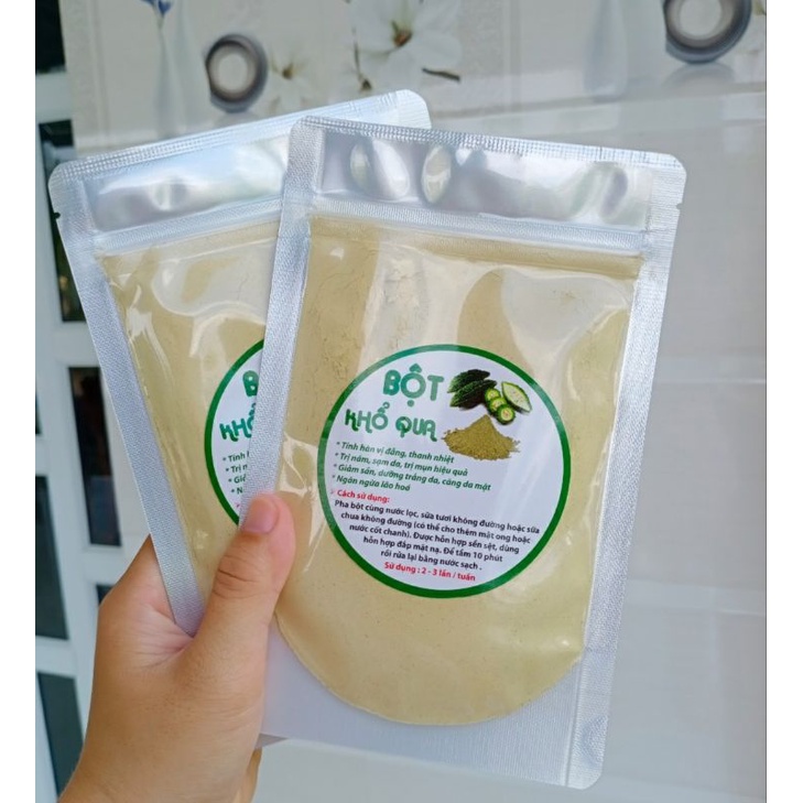 Bột Khổ Qua Nguyên Chất 100%Làm Đẹp Da Giảm Mụn Trứng Cá