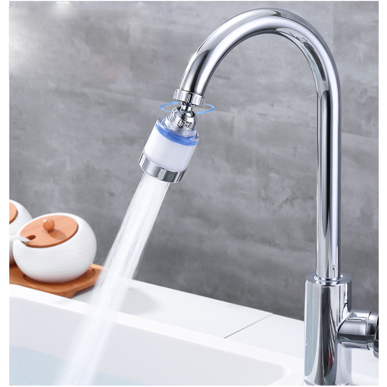 Đầu vòi tăng áp lõi lọc bông loại dài cho vòi rửa chén, vòi lavabo - Tăng Áp Mạnh, Lọc Siêu Sạch