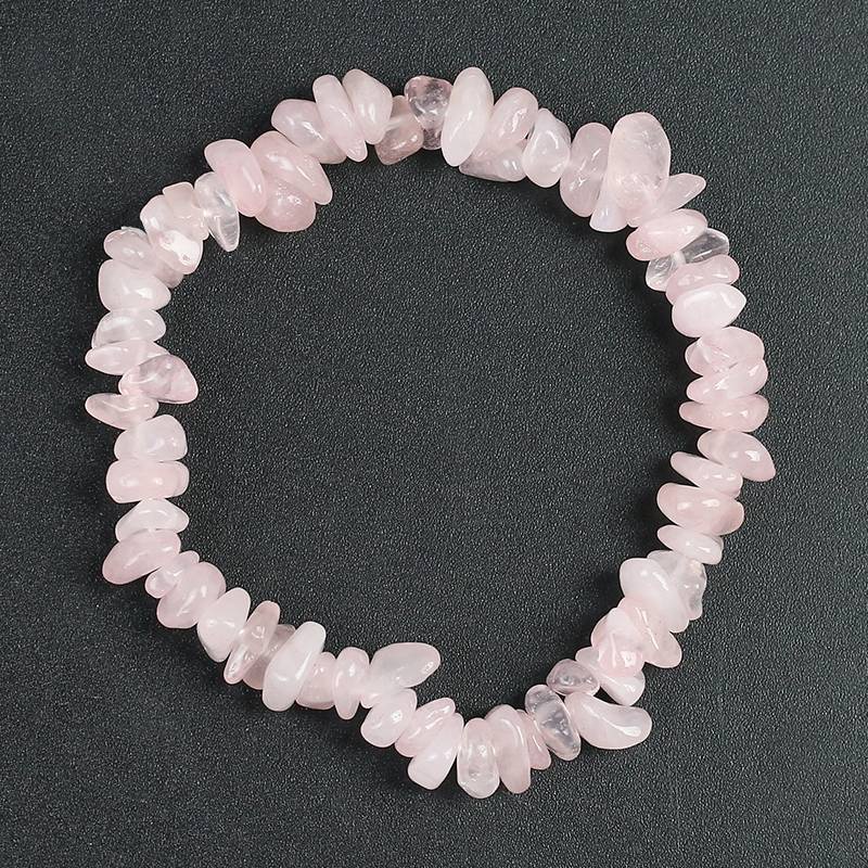 Bộ 1 Cái Vòng Đeo Tay Đá Chakalachite Malachathyt chips Màu Trắng Và Đá Tự Nhiên