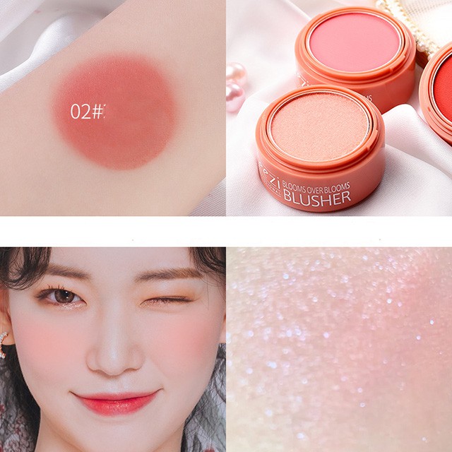 Phấn Má Hồng Leezi Blooms Over Blooms Blusher Giữ Màu Lâu Trôi