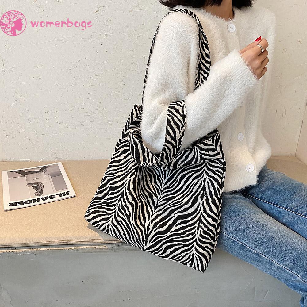 Túi Xách Kích Thước Lớn Họa Tiết Da Báo/Ngựa Vằn Cho Nữ | BigBuy360 - bigbuy360.vn