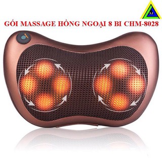 Gối Massage Hồng Ngoại 8 Bi CHM-8028- công nghệ nhật bản