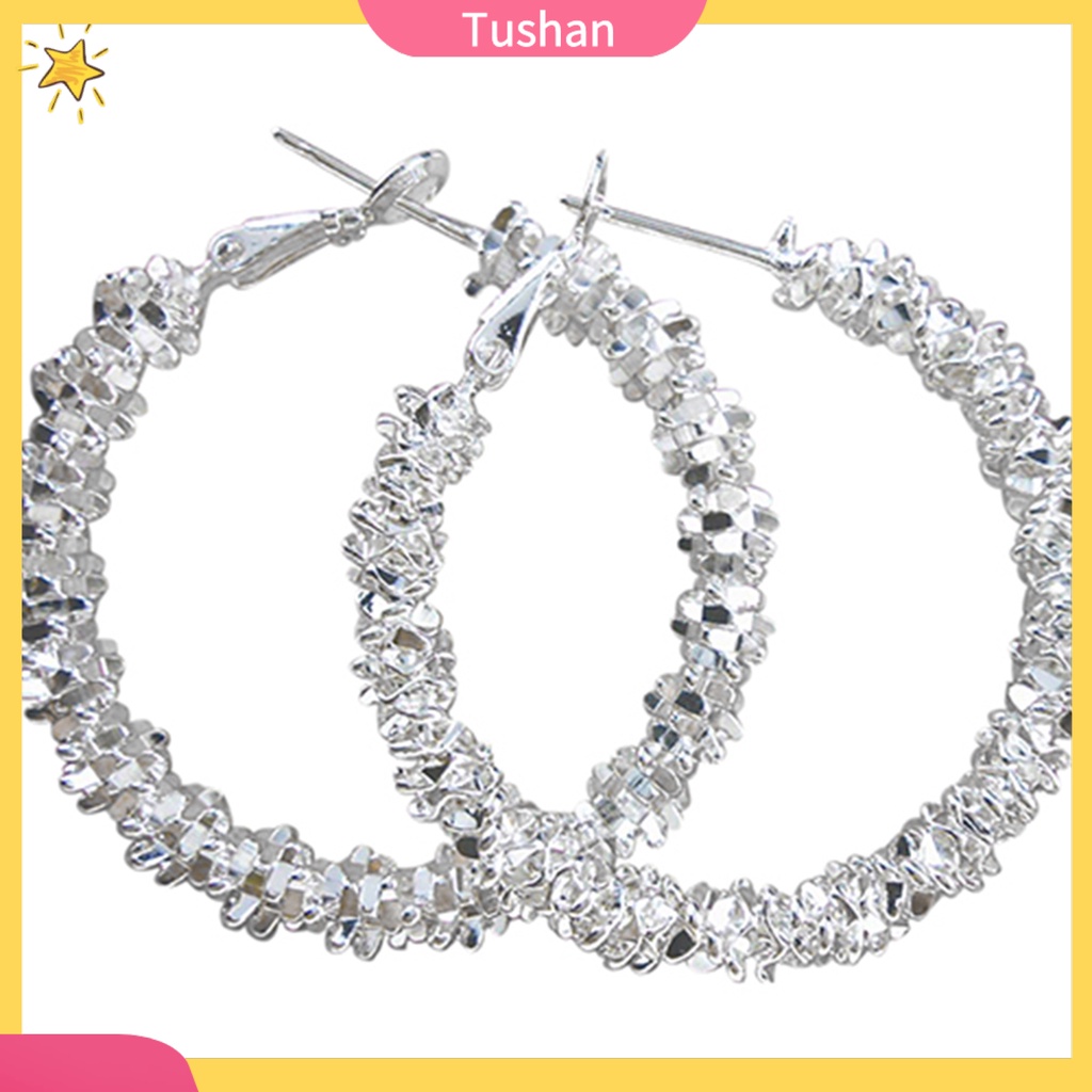 Bông tai mạ bạc 925 trang trí ngôi sao đính đá xinh xắn