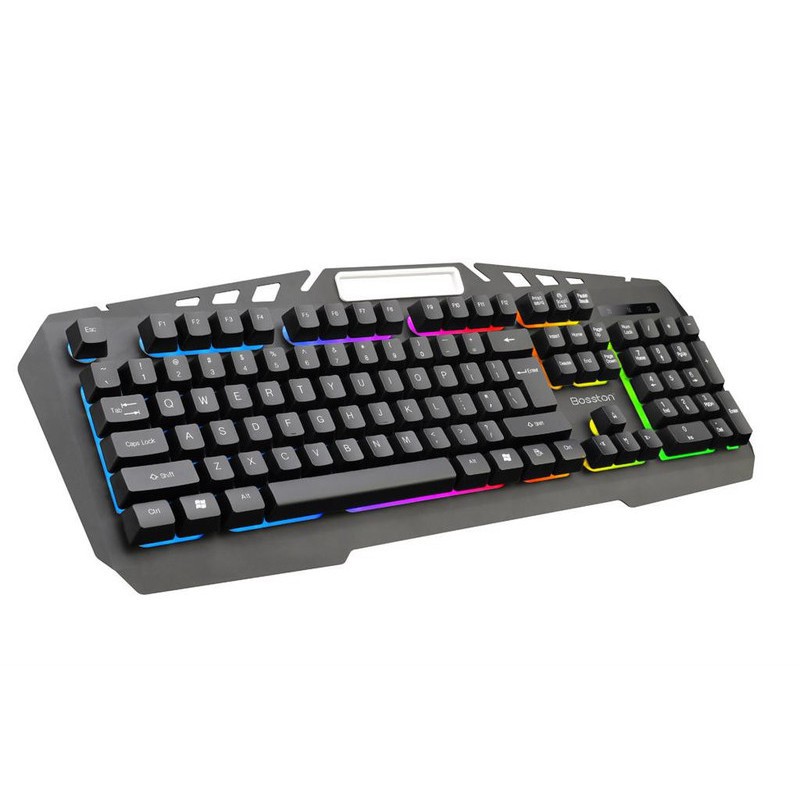 KEYBOARD BOSSTON K330 USB GIẢ CƠ-LED 7 MÀU