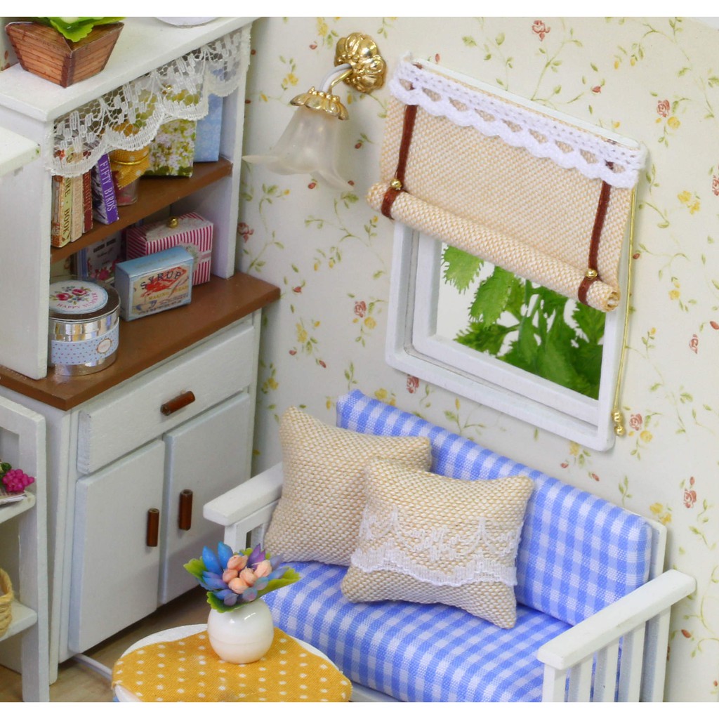 Nhà Búp Bê DIY - Cute Room H013 ( Tặng Mica + Keo)