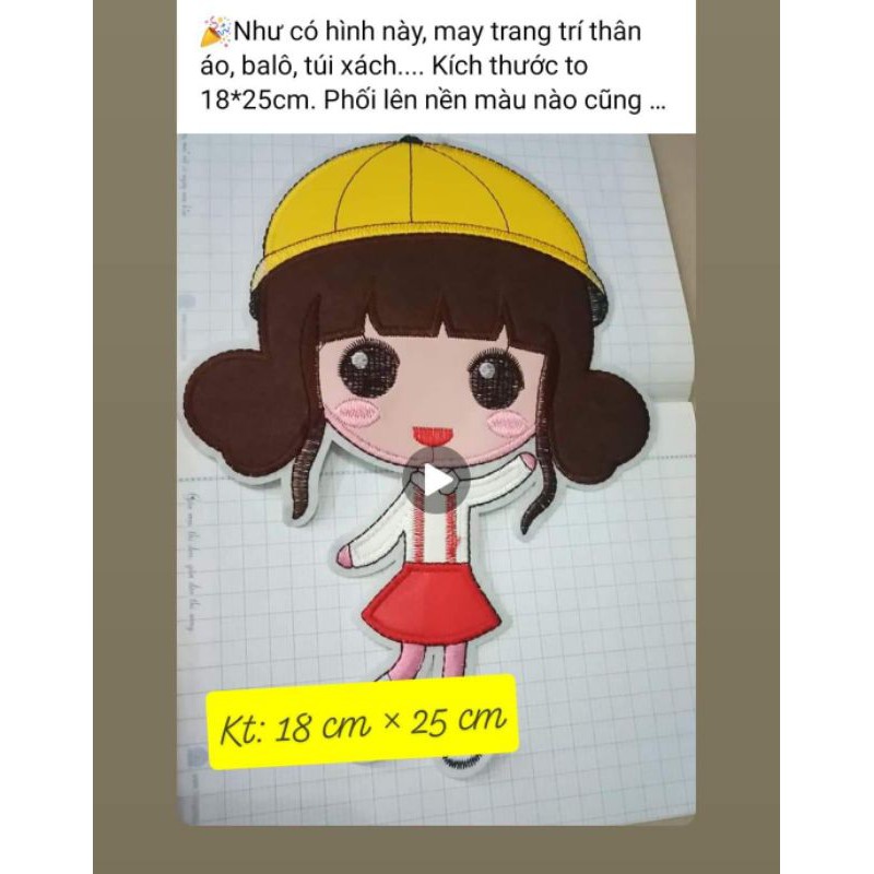 Mẫu bé gái trang trí quần áo, đồ handmade