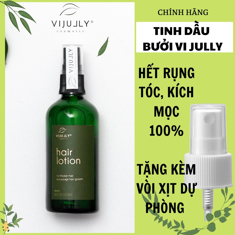 Tinh dầu bưởi - Xịt bưởi Vi Jully chính hãng GIÚP LÀM MỌC TÓC, HẾT RỤNG, LÀM DÀI VÀ MƯỢT TÓC, XỊT BƯỞI MỌC TÓC