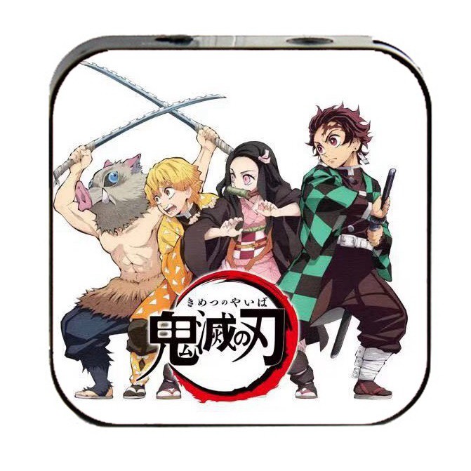 Máy nghe nhạc Kimetsu No Yaiba Thanh gươm diệt quỷ cầm tay mini tặng tai nghe cắm dây có mic và dây sạc anime chibi