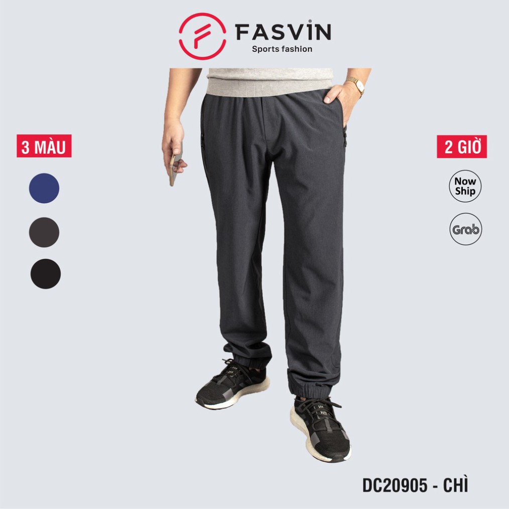 (echi) QUẦN GIÓ THỂ THAO NAM FASVIN BIGSIZE 01 LƠP VẢI GIÓ CHUN CO GIÃN, HÀNG ĐẠI CHO NGƯỜI BÉO DC20905.20