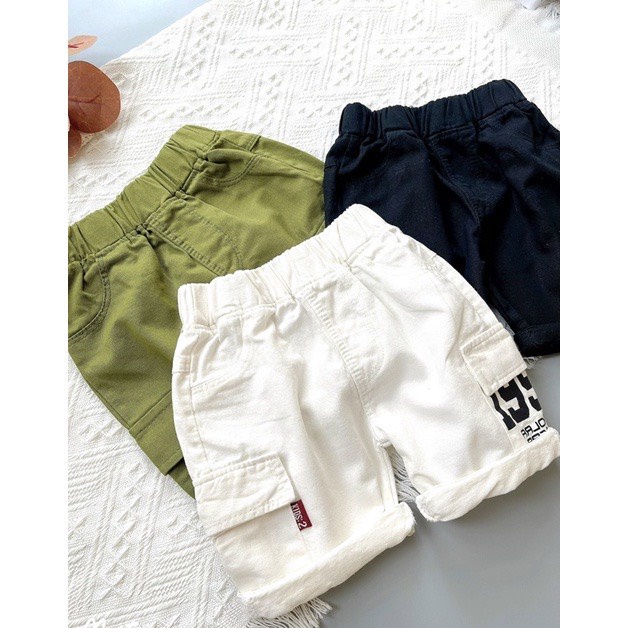 Quần short bé trai, quần short kaki túi hộp 1992 năng động cho bé size 20-35kg