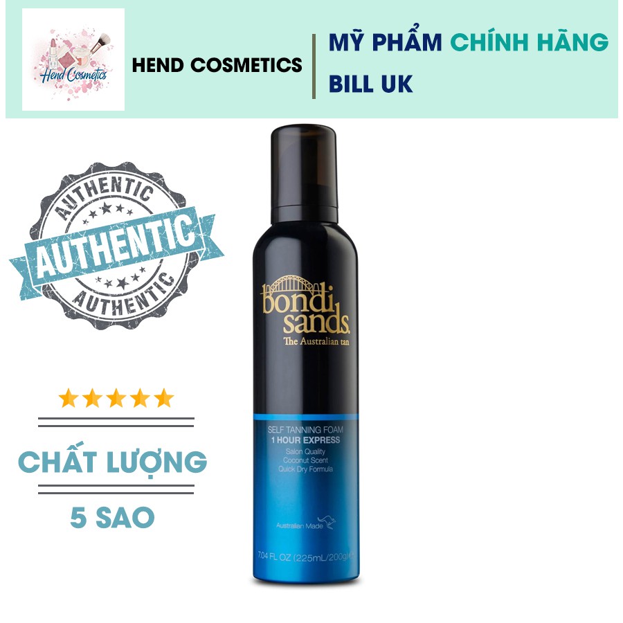 Self tan làm nâu da tạm thời khô nhanh trong vòng 1h Bondi Sands Aero Self Tanning Foam 1 Hour Express