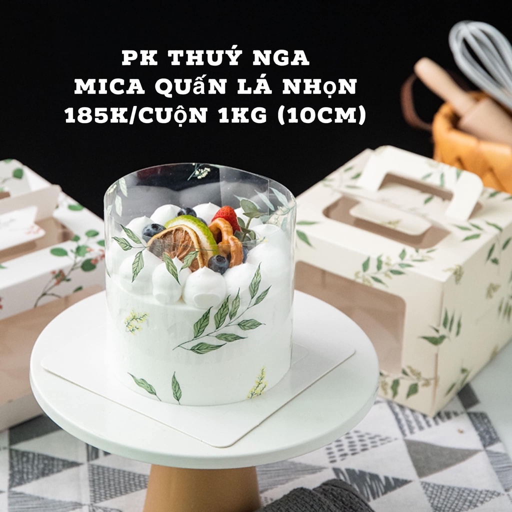 mica quấn thành bánh họa tiết