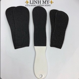 Cây Chà Gót Chân Cán Nhựa + Tặng Kèm 2 Miếng Nhám Thay Thế