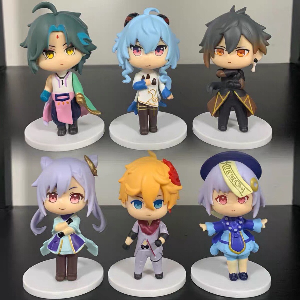 Mô hình nhân vật genshin impact chibi nhiều nhân vật Klee,Fischi,Diluc,Babara siêu dễ thương