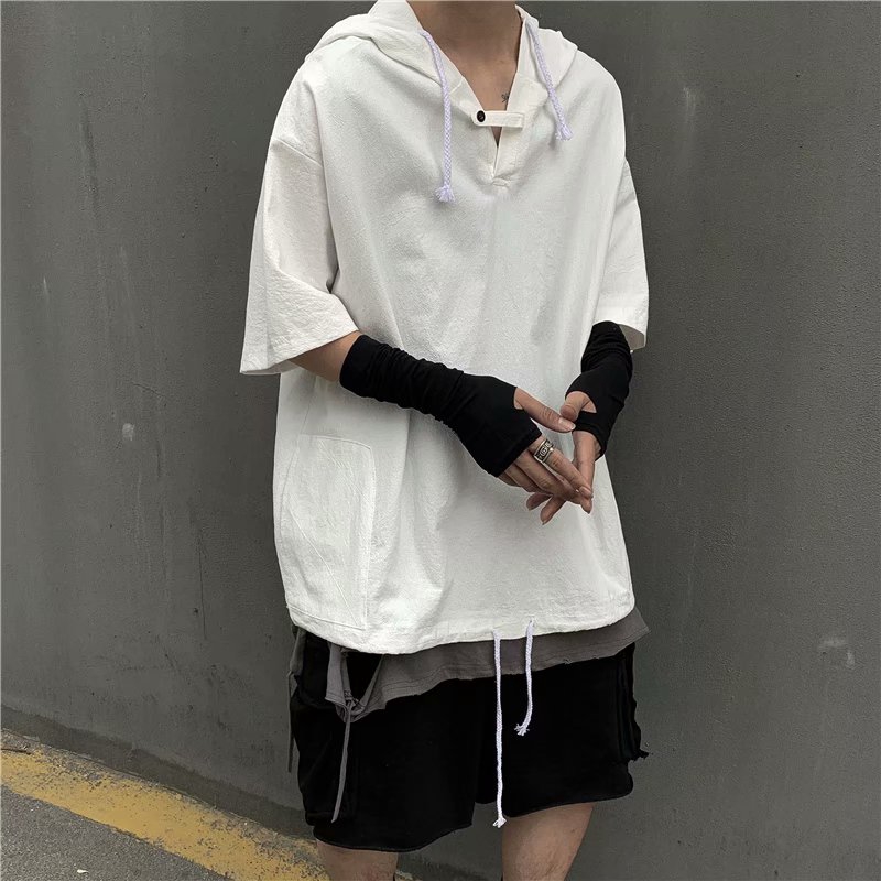 Men's Young Dynamic Short Sleeve Hoodie Hoodie