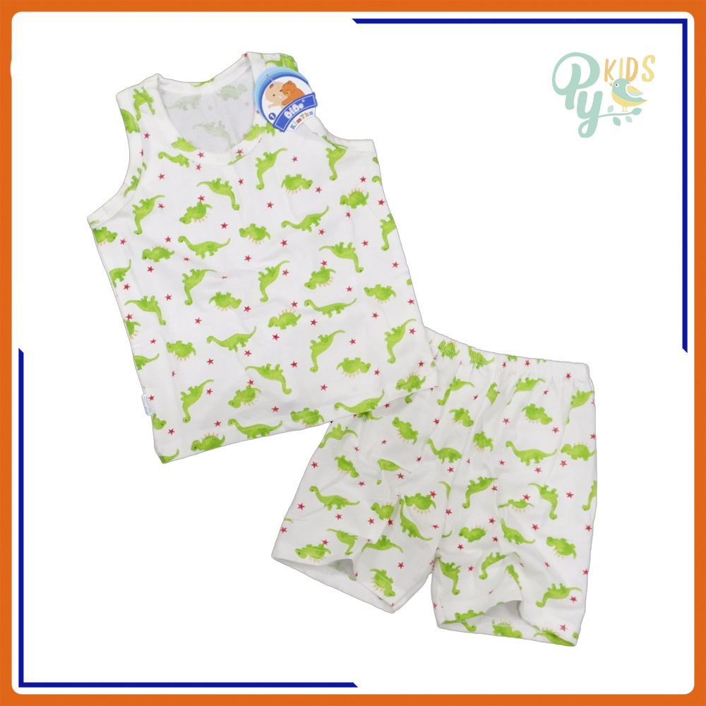 BỘ ĐÙI BA LỖ BIBO COTTON LỤA HÌNH THÚ DỄ THƯƠNG CHO BÉ 6-18kg