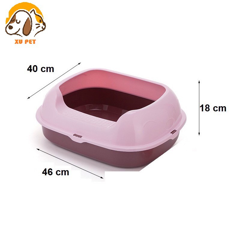 Chậu Đựng Cát Vệ Sinh Cho Cho Chó Mèo Tặng Kèm Xẻng Xúc Cát