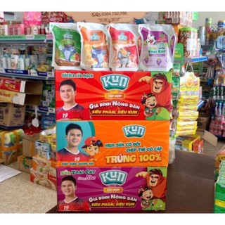 thùng sữa kun 24 túi hương cam,nho,dâu,socola 110ml