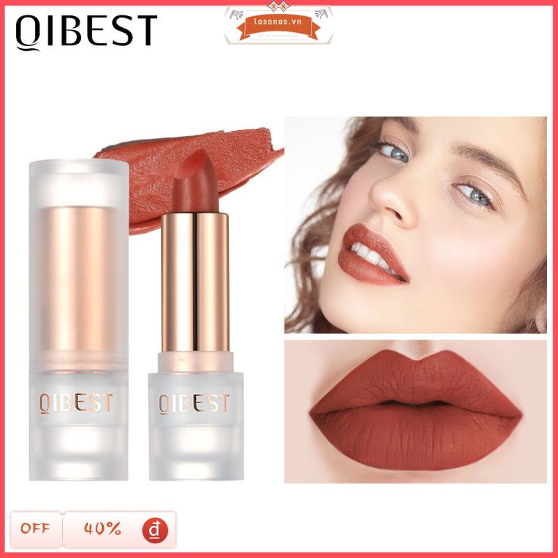 Son lì Qibest 11 màu sắc tùy chọn lâu trôi không phai chống thấm nước hiệu quả