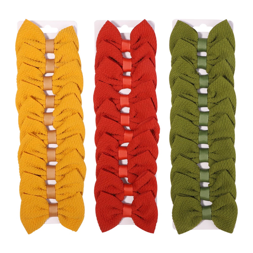 KIDSBOWS Set 10 Kẹp Tóc Nơ 2.9inch Đáng Yêu Cho Bé Gái