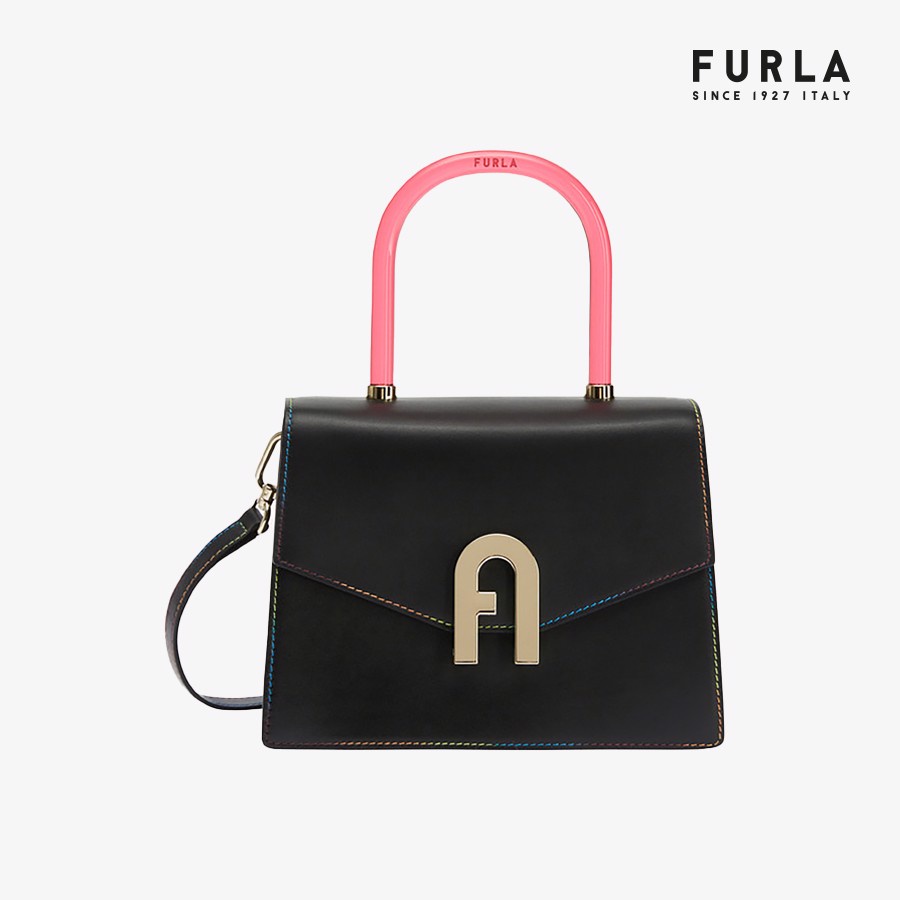 Túi Nữ FURLA Elettra S Top Handle Vitello Roma Manico Plexiglass
