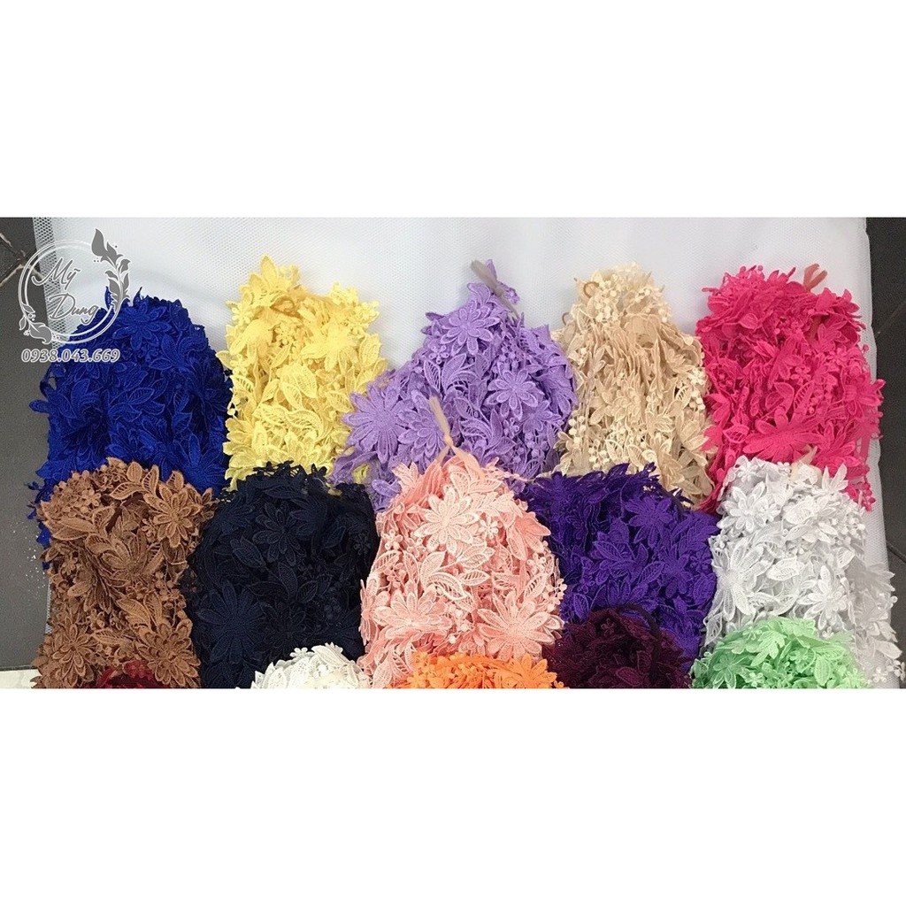 Combo 24 bông chỉ 3D [Nhiều màu lựa chọn] - Nhóm màu sáng - MS 440