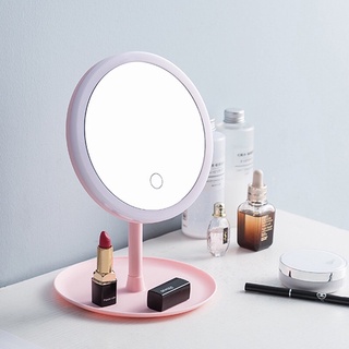 Gương trang điểm để bàn có đèn sáng đổi màu
