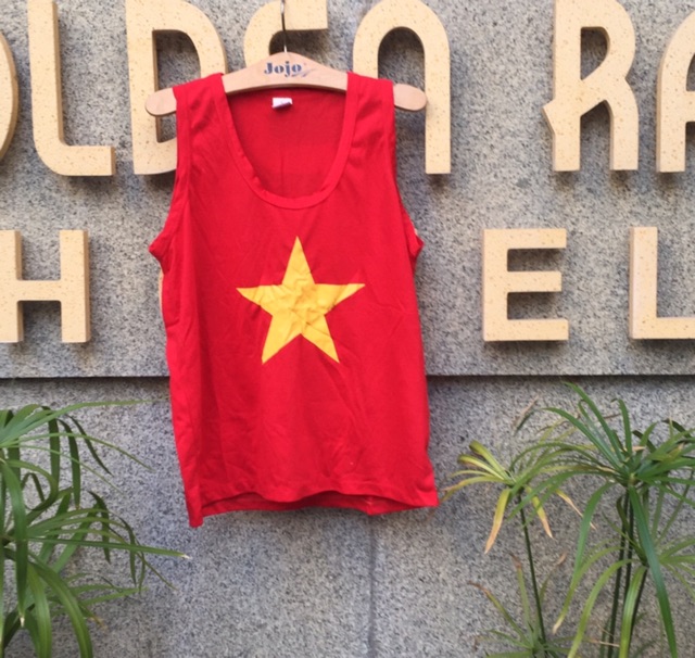 Áo Thun Ba Lỗ Nam Nữ Cờ Đỏ Size S-3XL - Lucky Girl shop