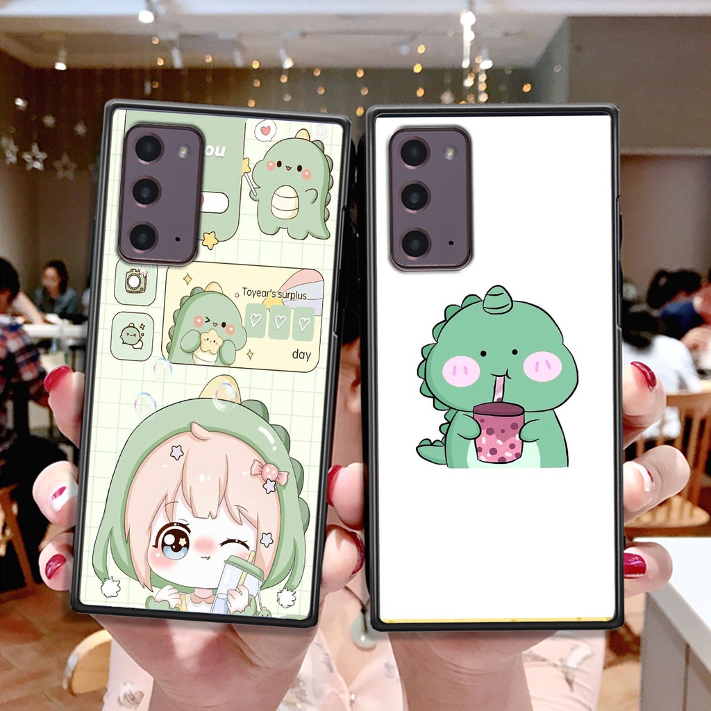 Ốp Samsung Note 20 in hình khủng long Dino siêu dễ thương