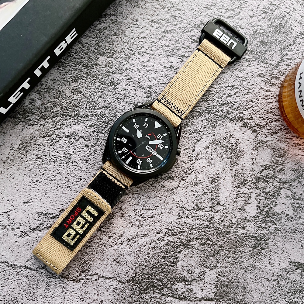 Dây đeo bằng nylon 22mm cho đồng hồ Samsung Galaxy Gear S3 Amazfit Bip Huawei Gt 2 Pro Huawei Gt2 46mm