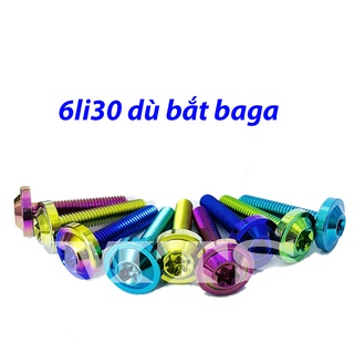 Ốc 6li30 đầu dù titan gr5 gắng baga-mts