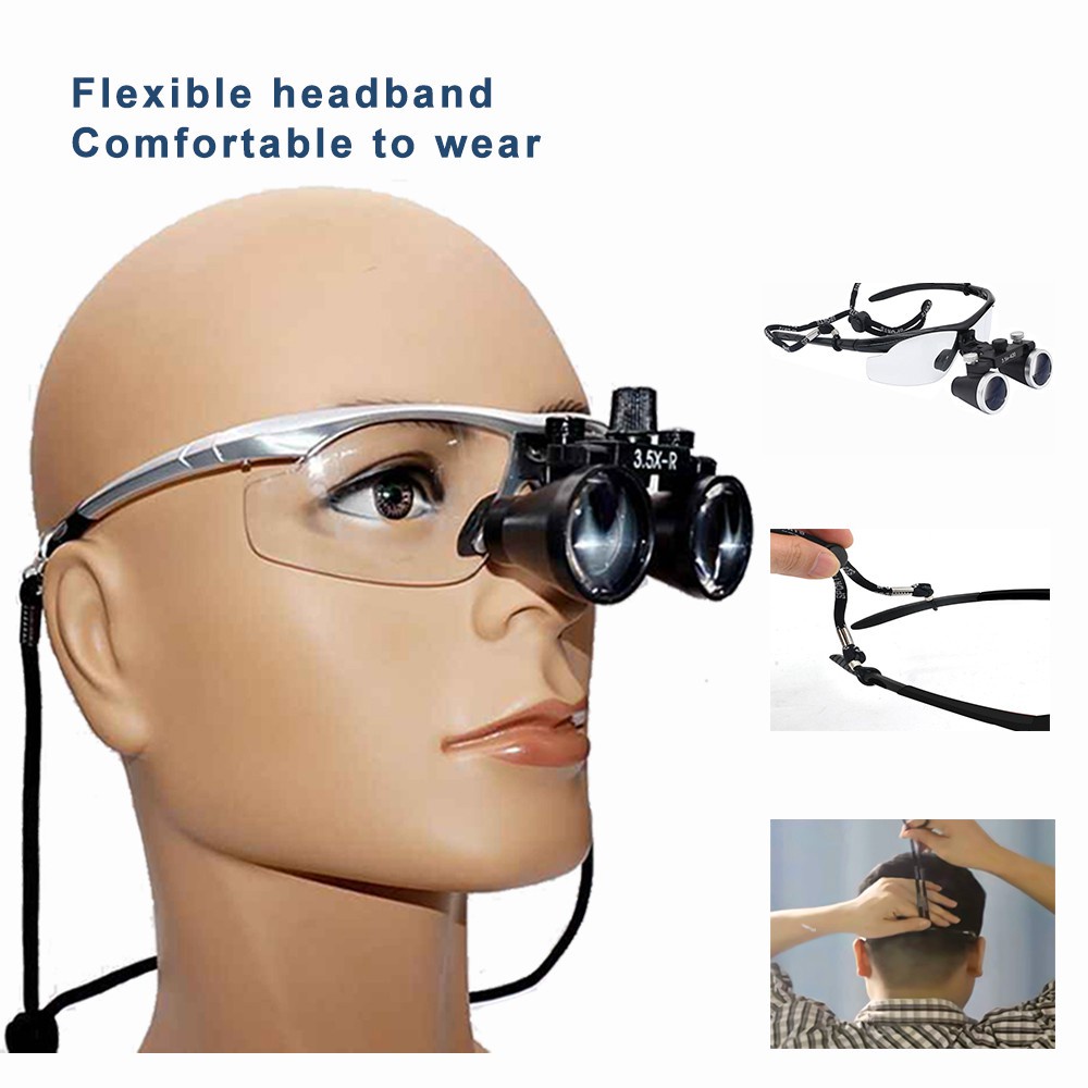 Kính Lúp Phóng Đại 2.5X 3.5X Có Đèn LED Chuyên Dùng Trong Nha Khoa