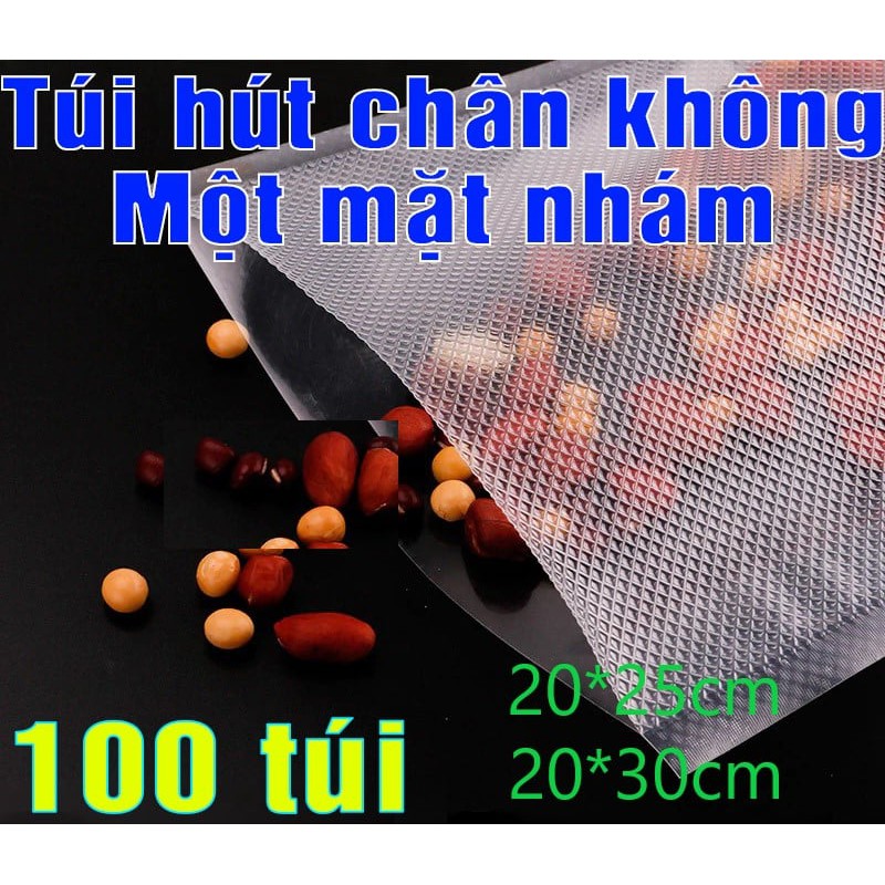 Túi Hút Chân Không 1 mặt nhám,SIZE 20*25cm,20*30cm,Phù hợp cho máy hút chân không mini,hộ gia đình,kinh doanh nhỏ lẻ