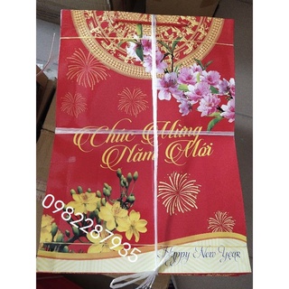 Túi tết to số 0, túi giấy quà tết chúc mừng năm mới