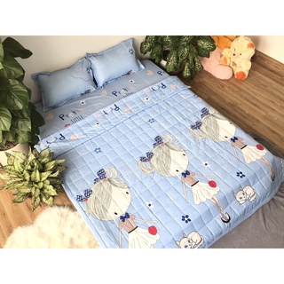 Ga Trải Giường Poly 1M4,ga bọc đệm mẫu mới-mẫu cô gái