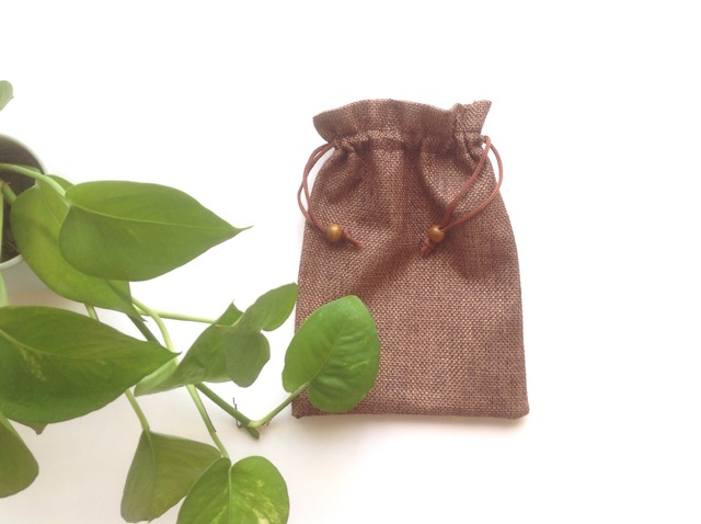 Túi vải bố sợi đay 13*17cm dây rút đựng bài Tarot trang sức mỹ phẩm quà tặng túi thơm