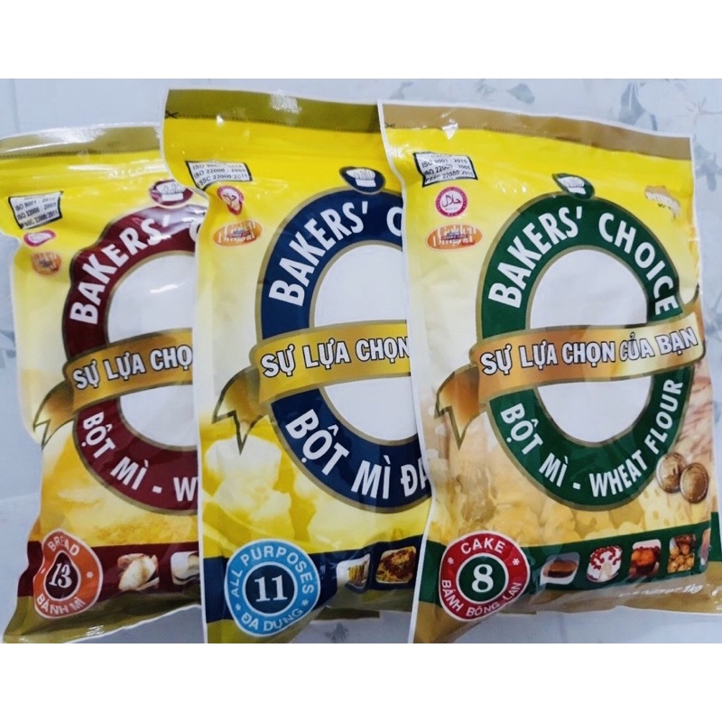 Combo 3 bột mì Baker’s Choice số 13 số 11 số 8 làm tất cả loại bánh - mì