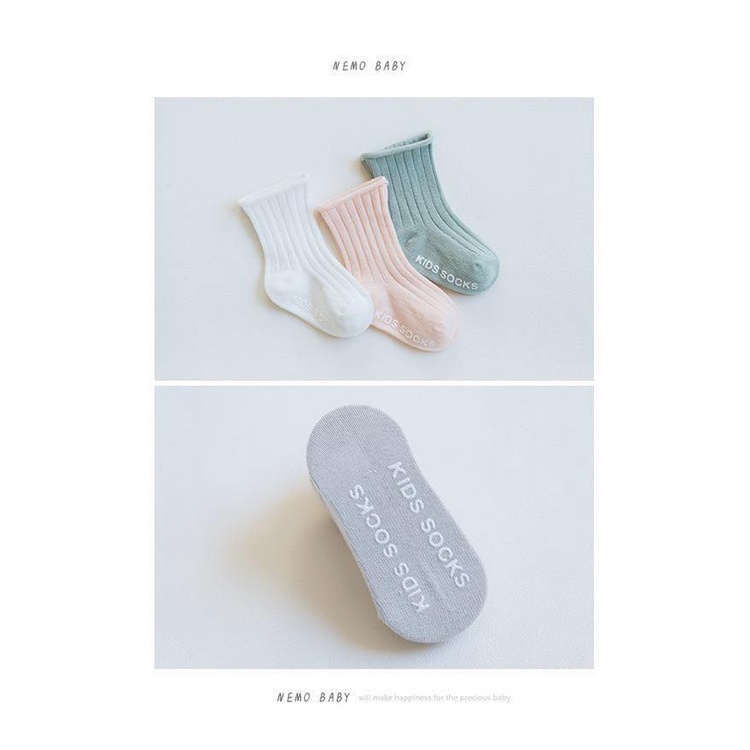 Set tất KidSock TRƠN cổ dài ( tat22 )