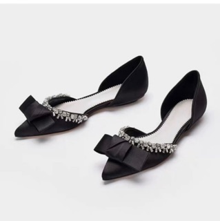 Sandal nơ lụa đính đá Xuất Khẩu
