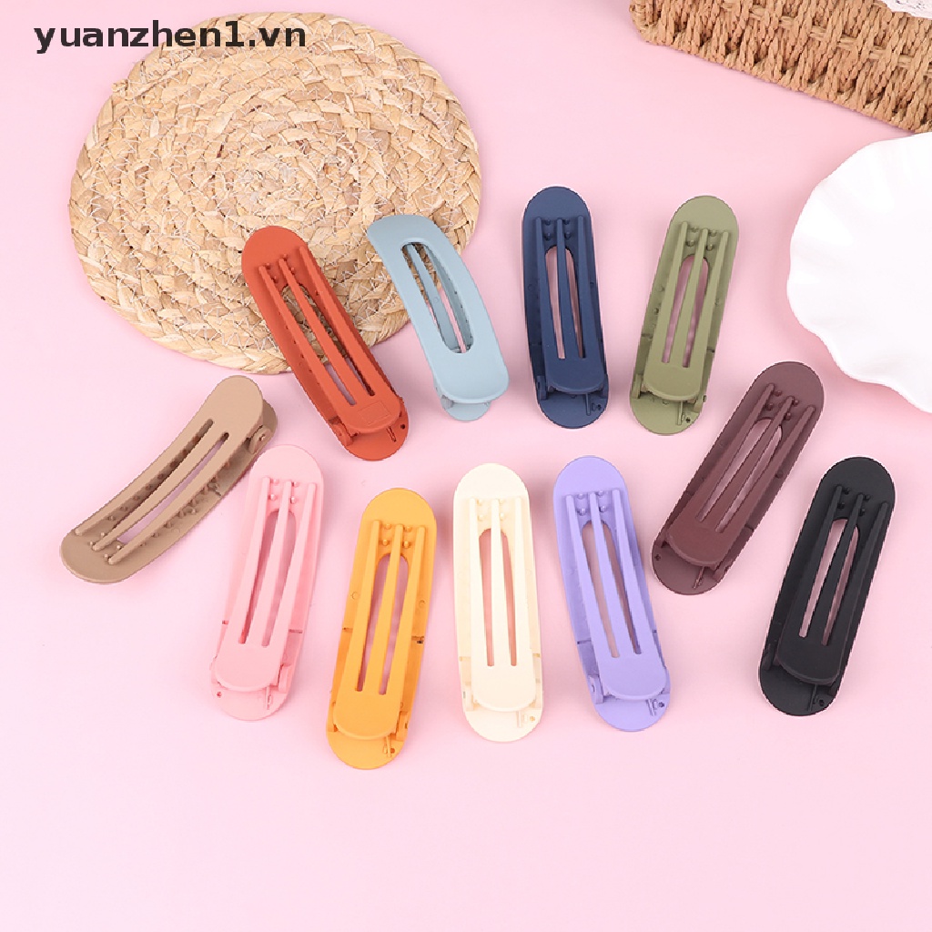 1 Kẹp Tóc Dạng Nhám Màu Kẹo Ngọt Thời Trang