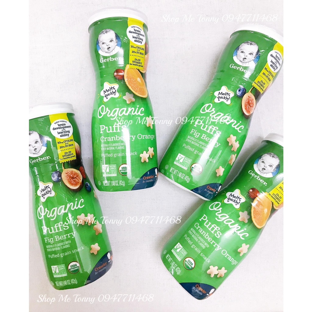 Bánh ăn dặm Gerber Organic USA