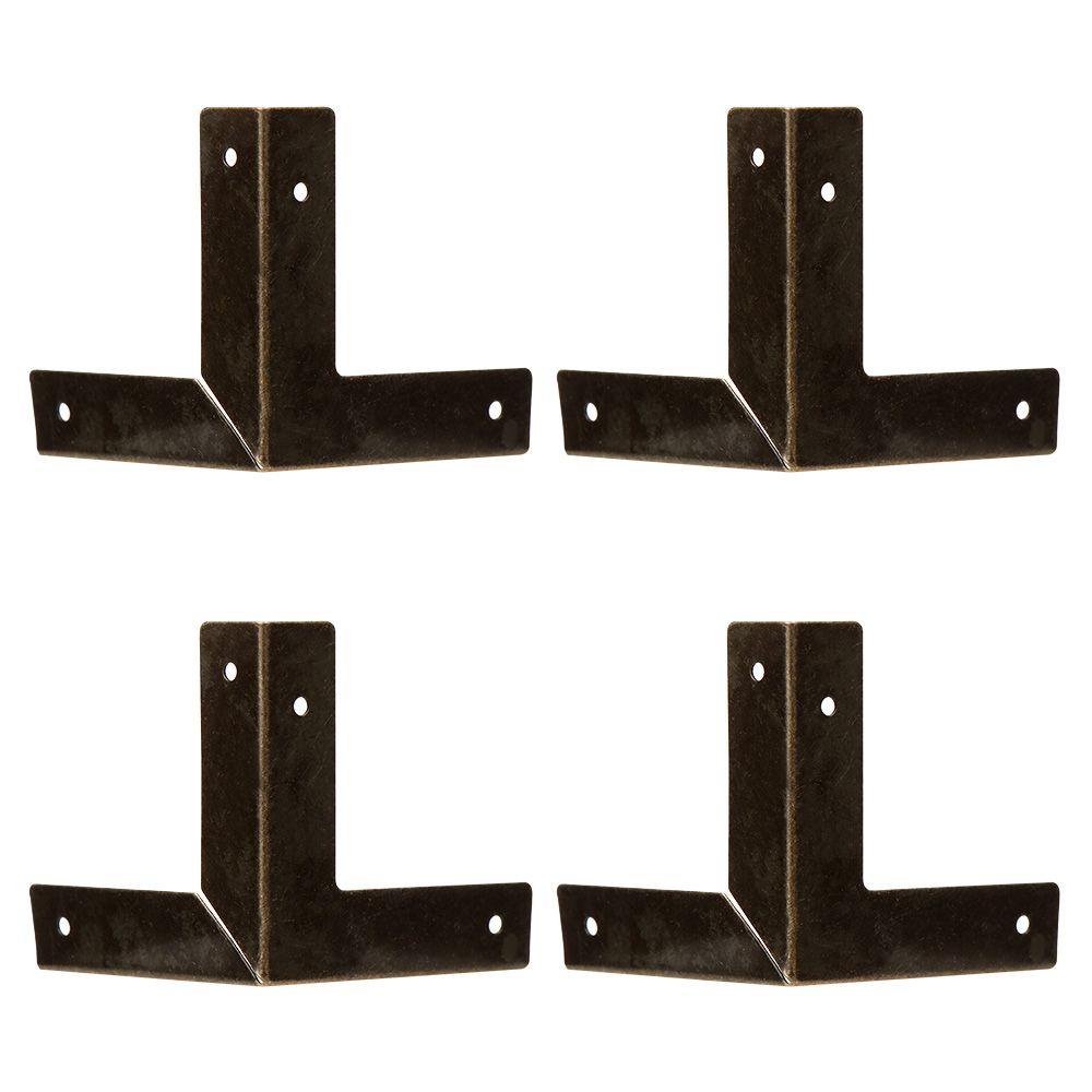 LET 4 Hộp Bảo Vệ Bằng Đồng Màu Đen Trơn Cho Bàn Ủi