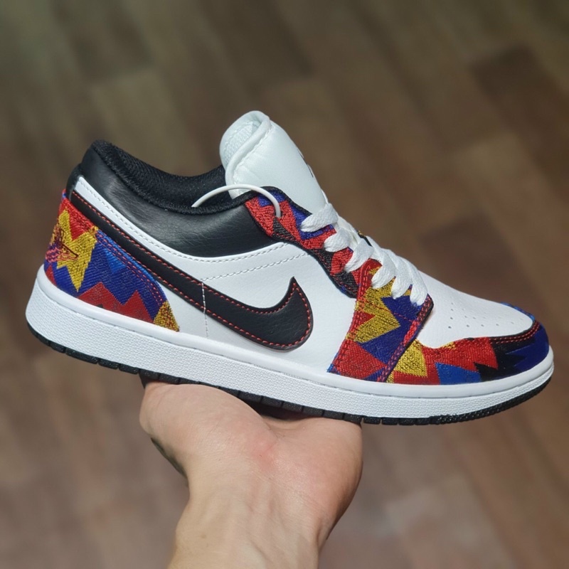 [Hot trend 2021] Jordan low 1 jd thổ cẩm thấp cổ nam nữ BONGSNEAKERA01 Ảnh thật +Freeship