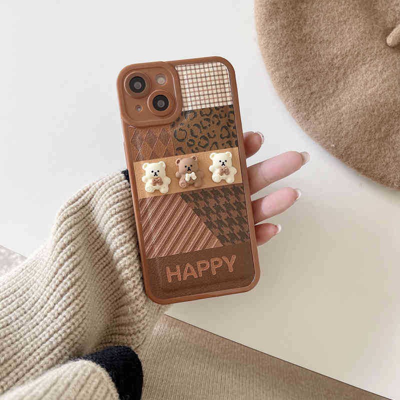 Ốp lưng silicon dẻo Gấu Smile cho iphone 13 pro max/12 pro max/11 pro max tại Nguyễn Gia group:
