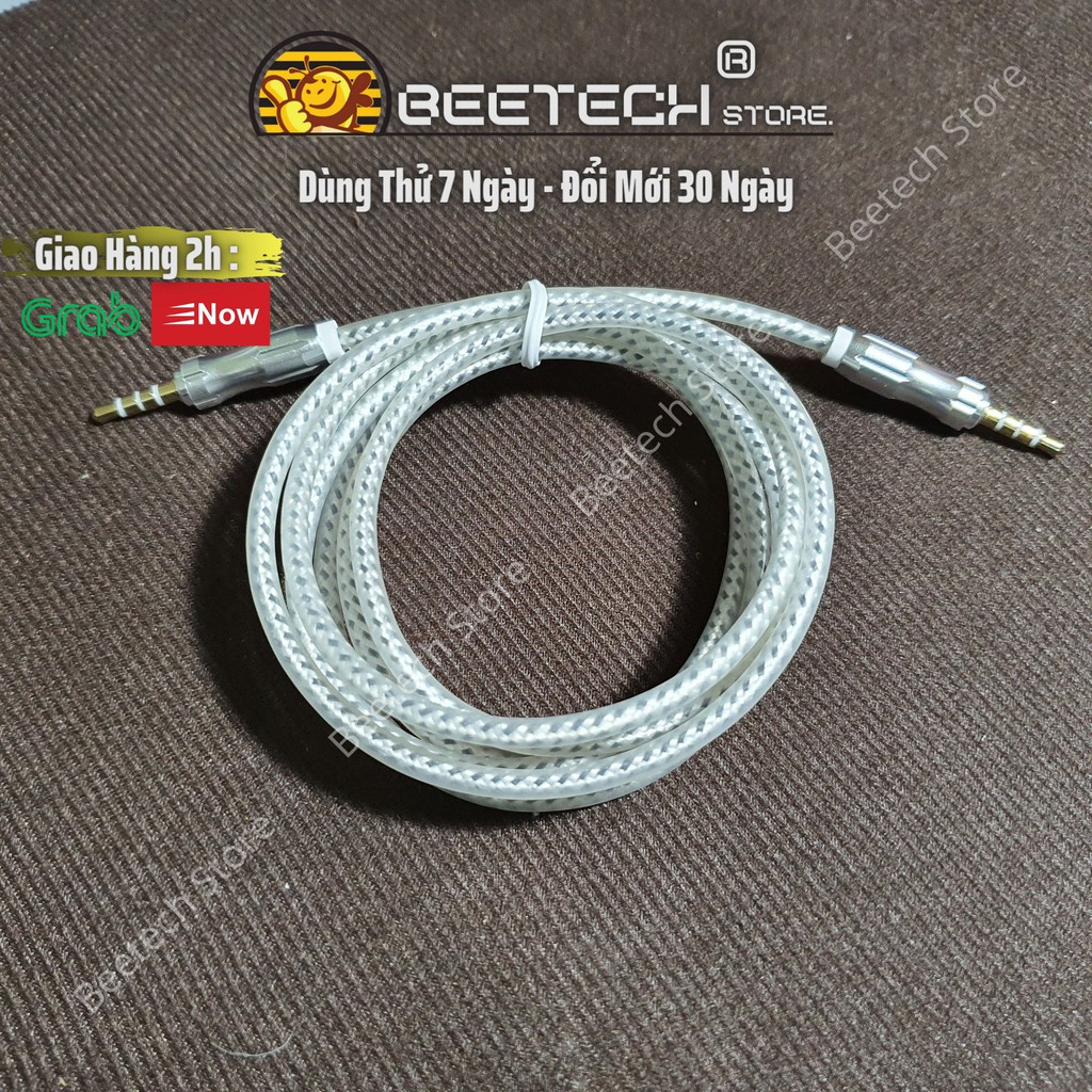 Cáp 2 đầu chân 3.5mm dài 1.5m, dây nối tai nghe, nối loa và các thiết bị âm thanh - Beetech vn