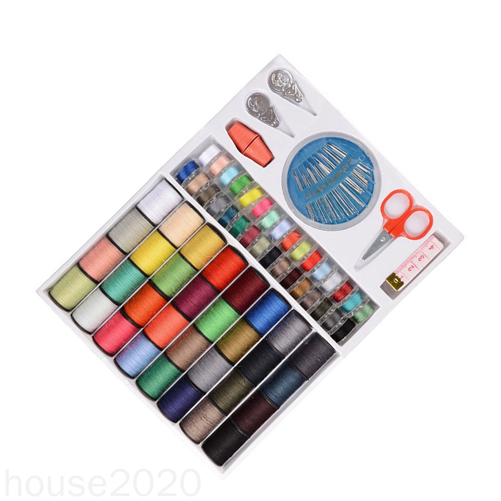 Bộ 64 cuộn chỉ thêu/dụng cụ màu sắc ngẫu nhiên