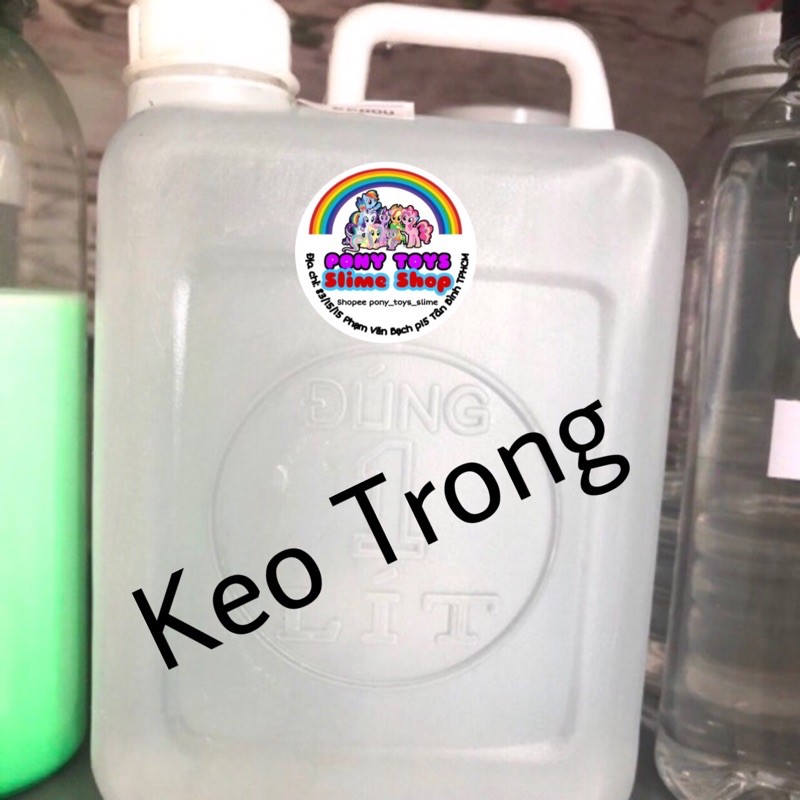 Đúng 1 Lít Keo Trong giá sỉ siêu rẻ là Clear Slime