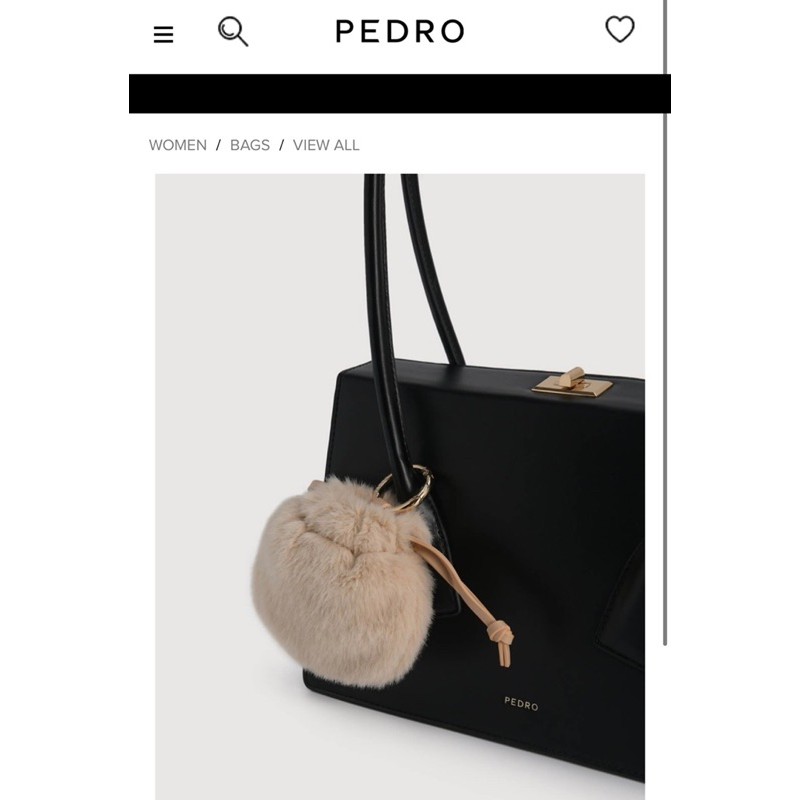 Túi P.e.d.rio đen kèm ví