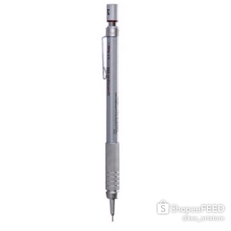 Bút chì kỹ thuật thân kim loại Pentel Graphgear500 PG515 Mechanical Pencil for Draft 0.3-0.5-0.7mm (đúc thép)