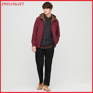 [Giá tốt] [Nội địa Nhật Bản có Bill] Áo nỉ lót lông cừu nam siêu ấm #Uniqlo. Hoodie 418708 - Chính hãng
